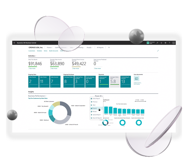 Gestión empresarial Dynamics 365