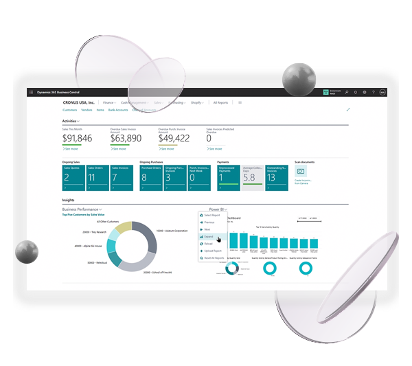 Toma decisiones basadas en datos reales Business Central