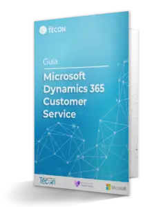 Portada de la guía de descarga de Microsoft Dynamics 365 Customer service